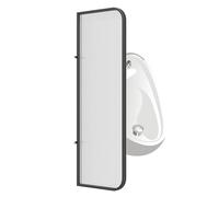 Wall Mounted Urinal Partition, Translucent Toilet Divider Screen for Public Spaces, Tempered Glass Panel, Ideal for Hotels and Schools