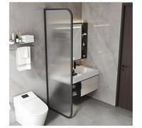 Wall-Mounted Urinal Partition Urinal Screen Toilet Partition for Restroom Floor-Standing Waterproof Toilet Privacy Panels Bathroom Baffle Separator(Black,50x160 cm)