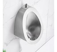 Wall-Mounted Urinal with Induction Flush, Ideal for High-Traffic Public Restrooms