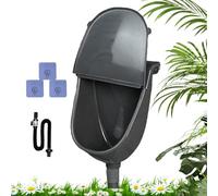 Wall Mounted Urinal with Lid - Wall Mounted Bathroom Washout Urinal | Spill Proof Flushing Urine Diverter Toilet with Hose for Dorm Yard Camping Vehicle