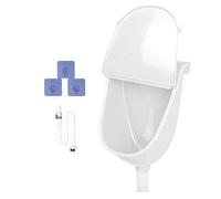 Wall Mounted Urinal with Lid - Wall Mounted Urinal for Garage | Spill Proof Adjustable Urine Inverter with Hose for Dorm Camping Yard Home