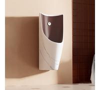 Wall Mounted Urinal with Sensor Flush Valve, Spill-Proof Design for Bathrooms and Restrooms