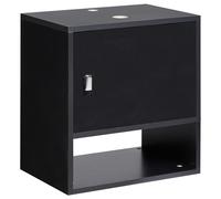 Wall Mounted Washbasin Cabinet LIMERIA 45 cm Black
