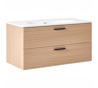 Wall Mounted Vanity Unit with Basin ARAPA Light Brown