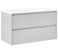 Wall Mounted Vanity Unit with Basin BAHIA Grey