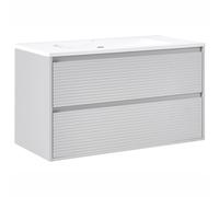 Wall Mounted Vanity Unit with Basin BAHIA Grey