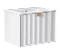 Wall Mounted Vanity Unit with Basin BONAIRE 60 cm White