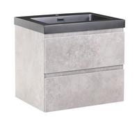 Wall Mounted Vanity Unit with Basin CARDIEL Grey