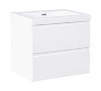 Beliani Wall Mounted Vanity Unit With Basin Cardiel White