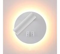 Wall Mounted Wall Sconces, Hotel Room Engineering Wall Light, 7W LED Backlight Lamp with 1W Bedside Reading Spotlight, Modern Minimalist Sconce Lights for Corridor, Workbench 3000K