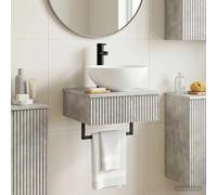 Wall-Mounted Wash Basin Wall-mounted Engineered Wood Bathroom Modern vidaXL