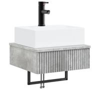 vidaXL Wall-Mounted Wash Basin Artisan Oak 40 x 41 x 39 cm