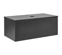 Wall Mounted Washbasin Cabinet ALZIRA 100 cm Black