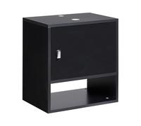 Wall Mounted Washbasin Cabinet LIMERIA 45 cm Black