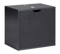 Wall Mounted Washbasin Cabinet SUZANO 45 cm Black