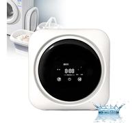 Wall-mounted washing machine Washing Machine Small Portable Wall Mounted Automatic 220V 170W Compact Laundry Dryers 3.5 L Front Load Stainless Steel Electric Dryers with LCD Control Panel fo