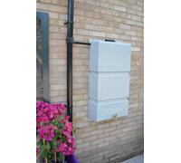 Wall Mounted Water Butt 105 Ltr Capacity - White Marble