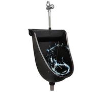 Wall Mounted Waterless Urinal, High Efficiency Washout Urinal with Hose, Ideal for Garage, Bathroom, RV, or Shed
