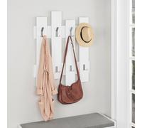 Wall Mounted Wave Hanger with 8 Hooks - Coat Rack, Modern Hallway Storage