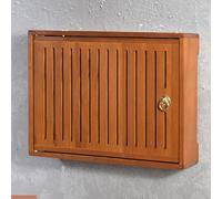 Wall Mounted WiFi Box Hider,WiFi Wireless Router Storage Box,Wooden Router Shelf,Router Cabinet for Office and Home(Teak,L49.5 * 42cm/19.4 * 16.5in)