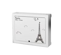 Wall-Mounted WiFi Router Shelf, Simple Cable Management Box for Internet Router, Iron Tower Design, 48x40x9cm, Socket Shielding & Wire for Home/Office