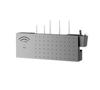 Wall-Mounted WiFi Router Sto Cabinet & Cable ment nizer with Power Strip Shelf - Ideal Modem Hider for a Tidy Home Office Setup