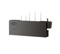 Wall-Mounted WiFi Router Sto Cabinet & Cable ment Rack - Table-Mounted Modem nizer with Power Strip Shelf for Concealing Router & Cables, Perfect for Clean Spaces and Home Office.