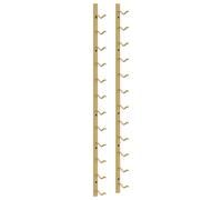 Wall Mounted Wine Rack for 12 Bottles Gold Iron Drinking Storage vidaXL