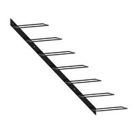 Wall Mounted Wine Rack Metal Black for 7 Bottles, 88 x 8 x 72 cm, with Mounting Hardware, Bottle Rack for Kitchen, Basement, Bar and Home Bar, Stylish Storage and Storage