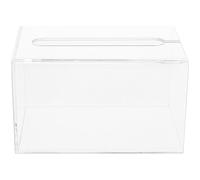 Wall Mounted Wipes Holder Tissue Case Acrylic 15x11.5x9cm