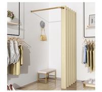 Wall-Mounted with Curtain, Corner Dressing Room Divider for Office, Mall, and Boutique - Stylish and Functional Space Separation Solution
