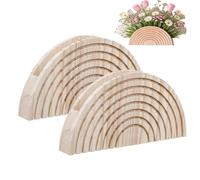 Wall-Mounted Wooden Garden Planters - Movable Planter Boxes,2 Pieces Boho Dried Flowers Display Holder | Wall Vases Decor For Dried Flowers Pampas Grass Faux Greenery