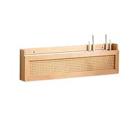 Wall Mounted Wooden Magazine Rack, Wall Storage Holder, Quick Installation Convenient Use, for Entryway, Living Room, Office