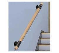 Wall Mounted Wooden Stair Handrail - 1.4m Non-Slip Grab Bar for Elderly Support, Villa & Apartment Decor, Safe Home Remodeling Rail