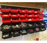 Wall Mounted Workshop Storage Rack Garage Hanging Pegboard Organiser Shelf Shed