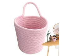 Wall-mounted Woven Basket, Hand Woven Storage Basket - Hand Wall-Mounted Organizer Basket - Storage Basket with Handle for Vegetable Potato Onion Storage
