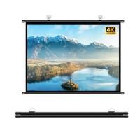 Wall Mounting Projector Screen 30" 40" 50" 60" 72", 16:9 4K Full HD Projection Curtain Wrinkle-Free, Portable Projector Movies Screens, For Home, Party, Office, Classroom(40")