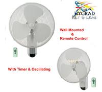 WALL MOUNTING TILT OSCILLATING COOLING FAN FOR HOME OFFICE REMOTE CONTROL