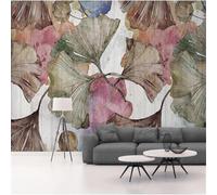 Wall Mural 3D Peel and Stick Self-Adhesive Wallpaper Sticker Home Decor Background Large Art Wall Painting Plants and Flowers Leaves 140(W) X70(H) Cm for Bedroom Cafe Bar Office -614569