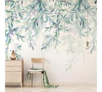 Wall Mural 3D Peel and Stick Self-Adhesive Wallpaper Sticker Home Decor Background Large Art Wall Painting Plants and Flowers Leaves 416(W) X254(H) Cm for Bedroom Cafe Bar Office -4325772