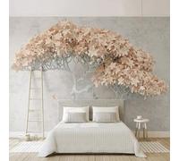 Wall Mural 3D Peel and Stick Self-Adhesive Wallpaper Sticker Home Decor Background Large Art Wall Painting Plants and Flowers 350(W) X256(H) Cm for Bedroom Cafe Bar Office -1337637