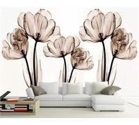Wall Mural 3D Peel and Stick Self-Adhesive Wallpaper Sticker Home Decor Background Large Art Wall Painting Plants and Flowers 450(W) X315(H) Cm for Bedroom Cafe Bar Office -6536230