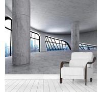 Wall Mural 3D Wallpaper Peel and Stick Christmas Decor Self Adhesive - City View Outside The Window 140(W) X70(H) Cm Painting - Wallpaper Easy to Use for Tv and Sofa Background Walls R-366308