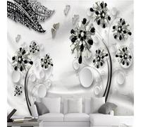 Wall Mural 3D Wallpaper Peel and Stick Christmas Decor Self Adhesive - Plants and Flowers 300(W) X210(H) Cm Painting - Wallpaper Easy to Use for Tv and Sofa Background Walls -3357179