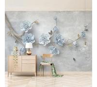 Wall Mural 3D Wallpaper Peel and Stick Christmas Decor Self Adhesive - Plants and Flowers 368(W) X254(H) Cm Painting - Wallpaper Easy to Use for Tv and Sofa Background Walls -2025434