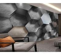 Wall Mural 3D Wallpaper Peel and Stick Christmas Decor Self Adhesive - Retro Geometry 416(W) X254(H) Cm Painting - Wallpaper Easy to Use for Tv and Sofa Background Walls Wall-2146192