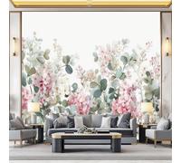 Wall - Mural 78.7" x 55.1" Premium Poster Fresh Clusters of Flowers Weeping Branches on-Woven Large Decorative Wallpaper for Children's Room Living Room Home Red