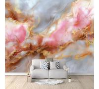 Wall Mural Abstract Marble Gold Foil Quicksand 250 x 175 cm - Premium Non-Woven Large Photo Wallpaper Background, Non-Self-Adhesive Wall Poster Decor for Home Bedroom, Living Room Playroom Multicolor