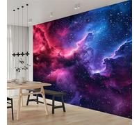 Wall Mural Bright Starry Sky 300x210 cm Photo Wallpaper Non-Woven 3D Wallpaper Roll Mural Wallcoverings for Bedroom Living Room TV Backdrop