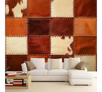 Wall Mural Brown Fur Jigsaw Puzzle 250x175 cm Photo Wallpaper, 3D Print Non-Woven Large Poster Mural for Living Room Bedroom TV Sofa Background Family Wall Decor
